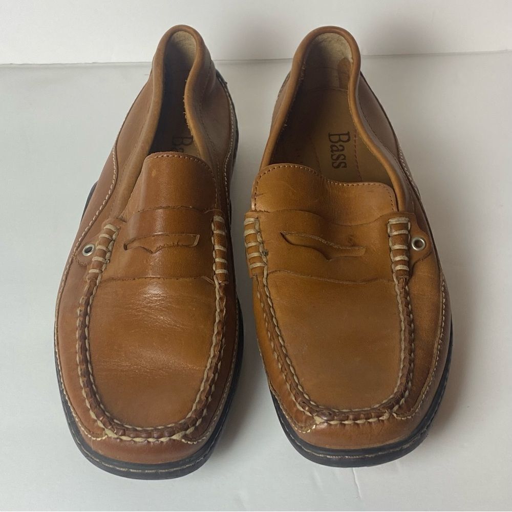 Bass Marlon Tan Leather Loafers Size 8M